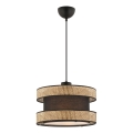 Suspension HALO 1xE27/60W/230V marron/beige