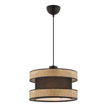 Suspension HALO 1xE27/60W/230V marron/beige