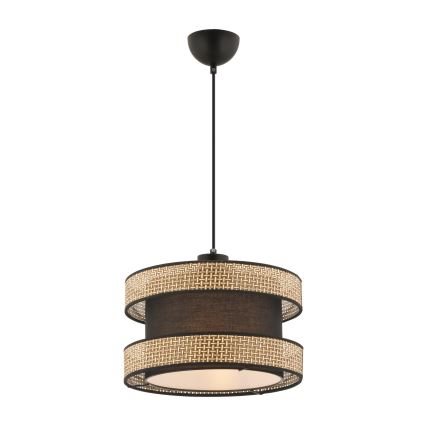 Suspension HALO 1xE27/60W/230V marron/beige