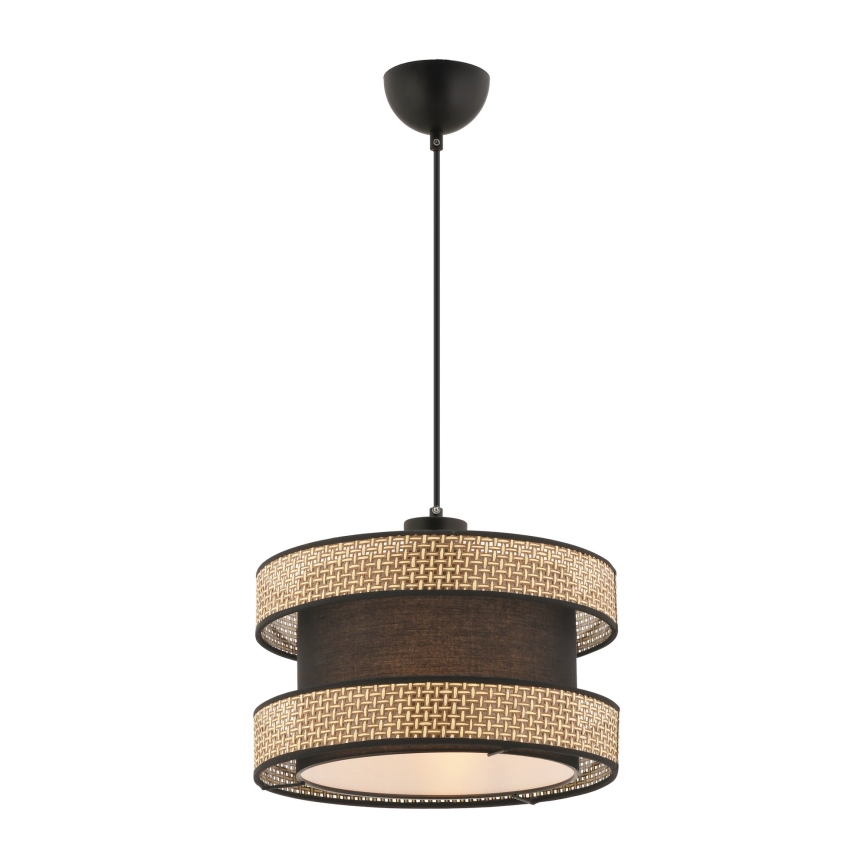 Suspension HALO 1xE27/60W/230V marron/beige