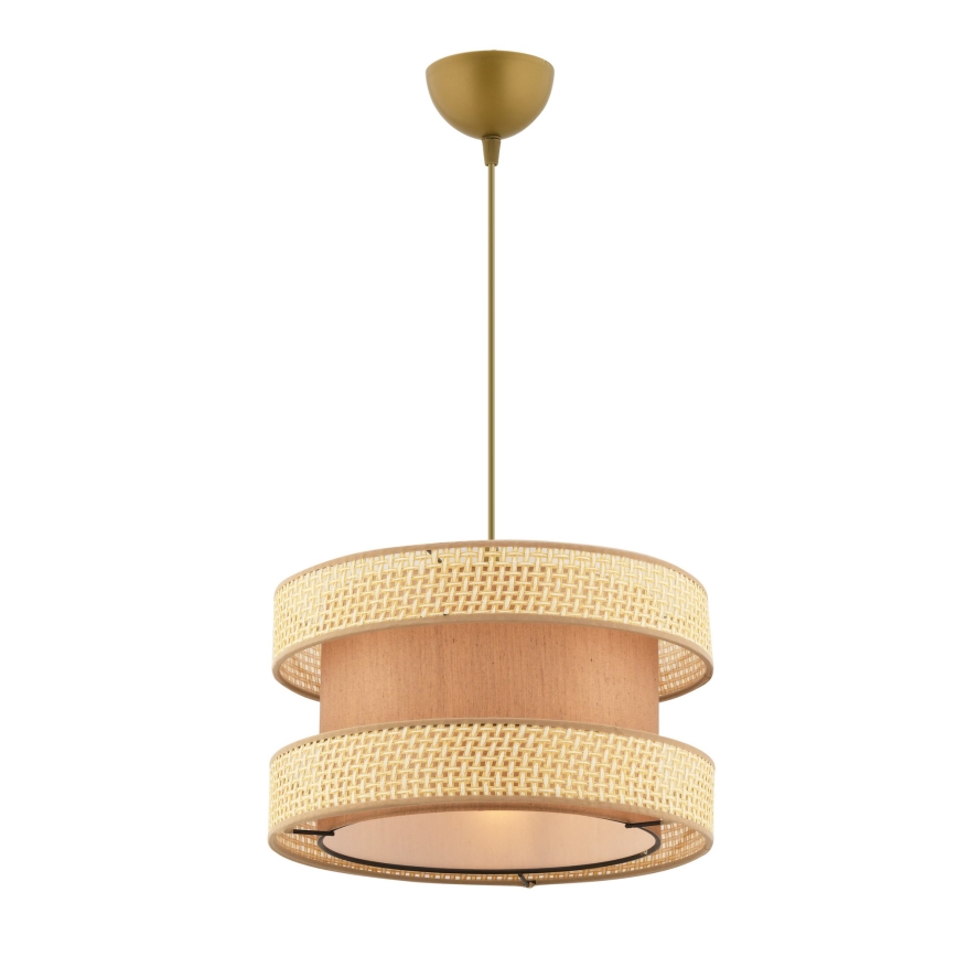 Suspension HALO 1xE27/60W/230V marron/beige