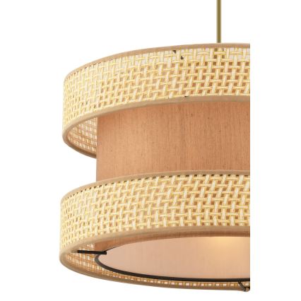 Suspension HALO 1xE27/60W/230V marron/beige