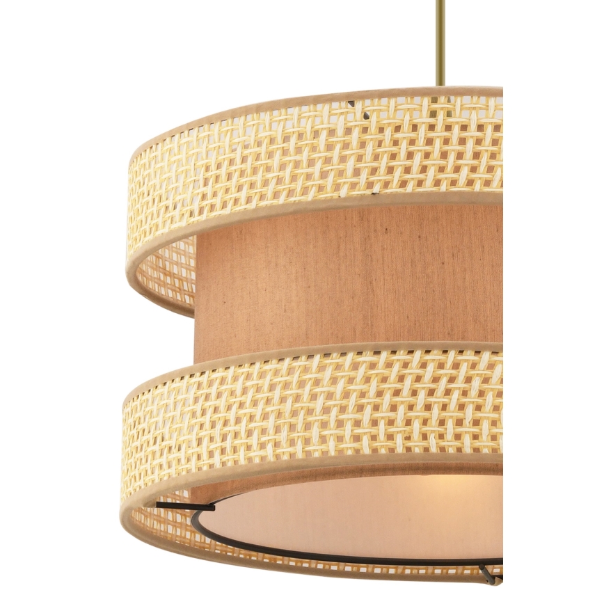 Suspension HALO 1xE27/60W/230V marron/beige