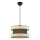 Suspension HALO 1xE27/60W/230V marron/crème