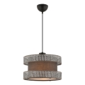 Suspension HALO 1xE27/60W/230V marron/gris