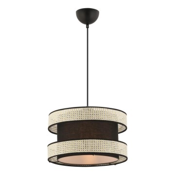 Suspension HALO 1xE27/60W/230V noir/crème