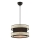Suspension HALO 1xE27/60W/230V noir/crème