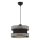 Suspension HALO 1xE27/60W/230V noir/gris
