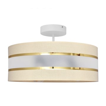 Suspension HELEN 3xE27/15W/230V beige/doré