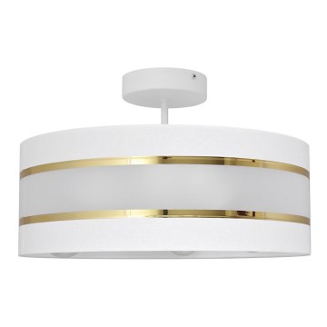 Suspension HELEN 3xE27/15W/230V blanc/doré