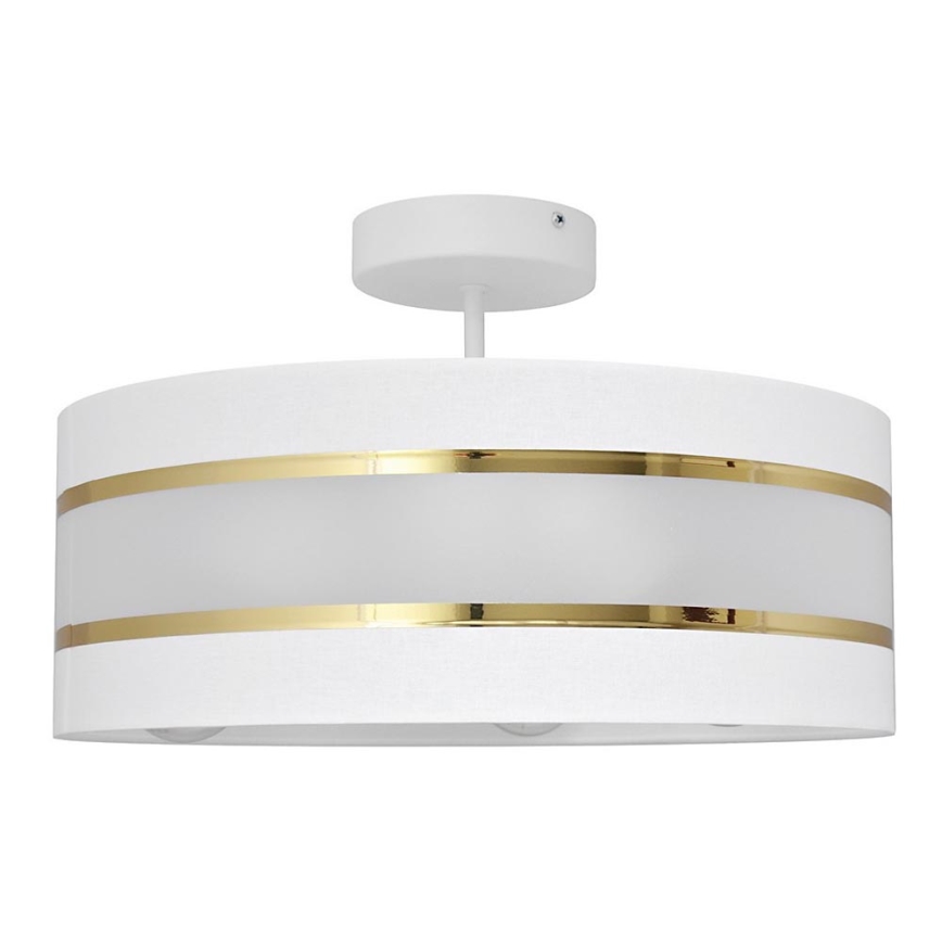 Suspension HELEN 3xE27/15W/230V blanc/doré