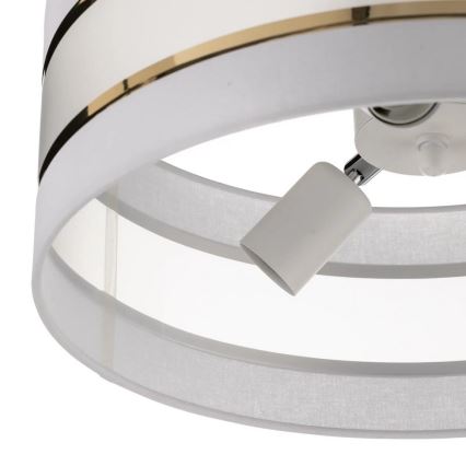 Suspension HELEN 3xE27/15W/230V blanc/doré