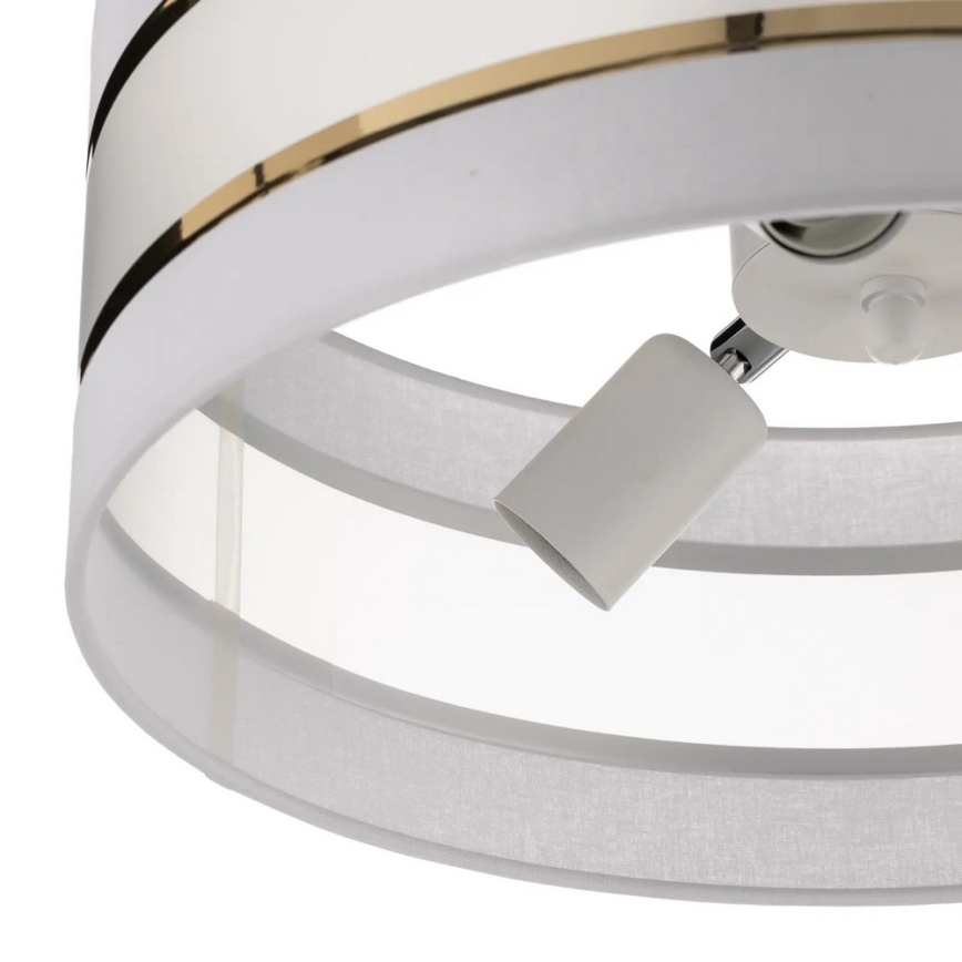 Suspension HELEN 3xE27/15W/230V blanc/doré