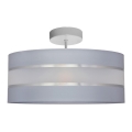 Suspension HELEN 3xE27/15W/230V gris/chrome brillant