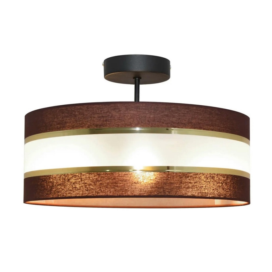 Suspension HELEN 3xE27/15W/230V marron/noir/doré