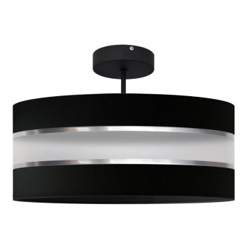 Suspension HELEN 3xE27/15W/230V noir/chrome brillant