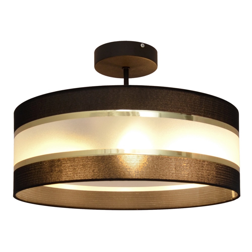 Suspension HELEN 3xE27/15W/230V noir/doré