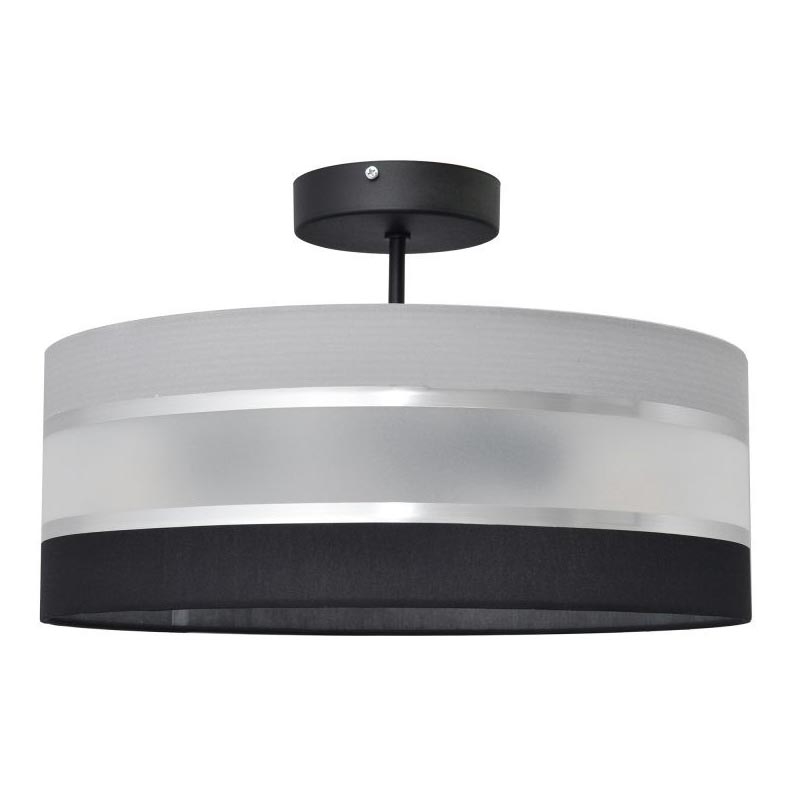 Suspension HELEN 3xE27/15W/230V noir/gris/chrome brillant