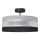Suspension HELEN 3xE27/15W/230V noir/gris/chrome brillant