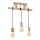 Suspension JACK 3xE27/40W/230V bois naturel