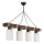 Suspension JASMIN 4xE27/40W/230V marron/blanc