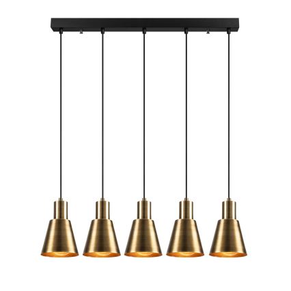 Suspension KEM 5xE27/40W/230V dorée