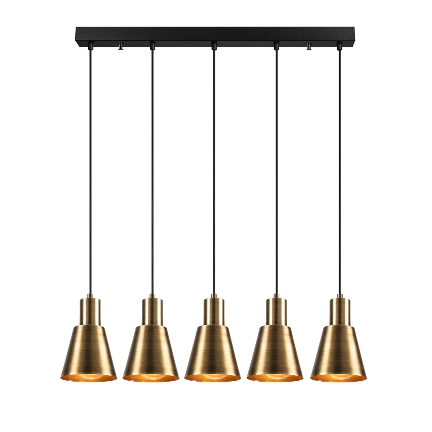 Suspension KEM 5xE27/40W/230V dorée