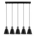 Suspension KEM 5xE27/40W/230V noir