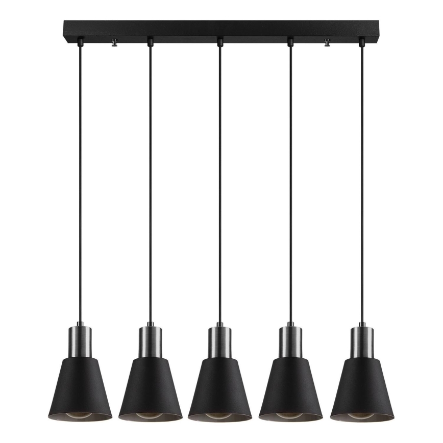 Suspension KEM 5xE27/40W/230V noir