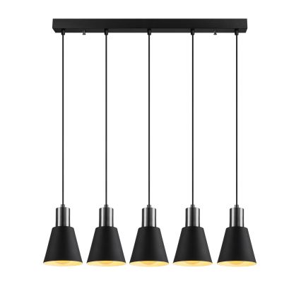 Suspension KEM 5xE27/40W/230V noir