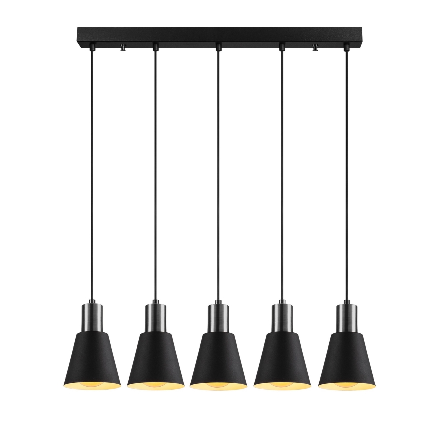 Suspension KEM 5xE27/40W/230V noir