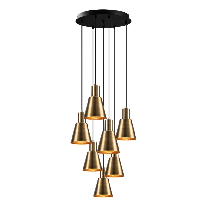 Suspension KEM 7xE27/40W/230V doré