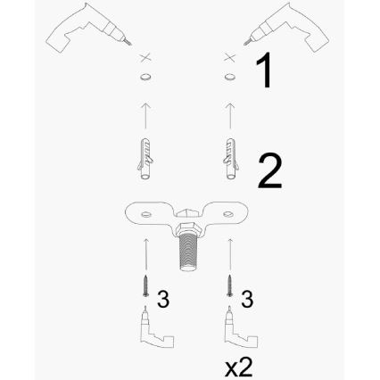 Suspension KEM 7xE27/40W/230V doré