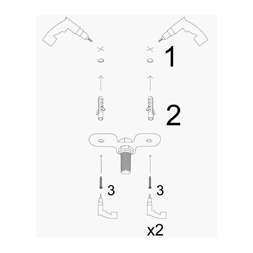 Suspension KEM 7xE27/40W/230V doré