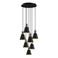 Suspension KEM 7xE27/40W/230V noir