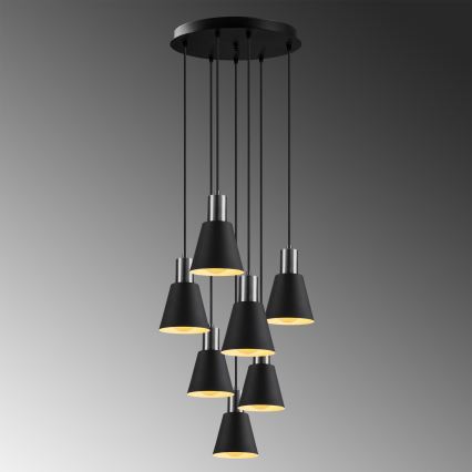 Suspension KEM 7xE27/40W/230V noir