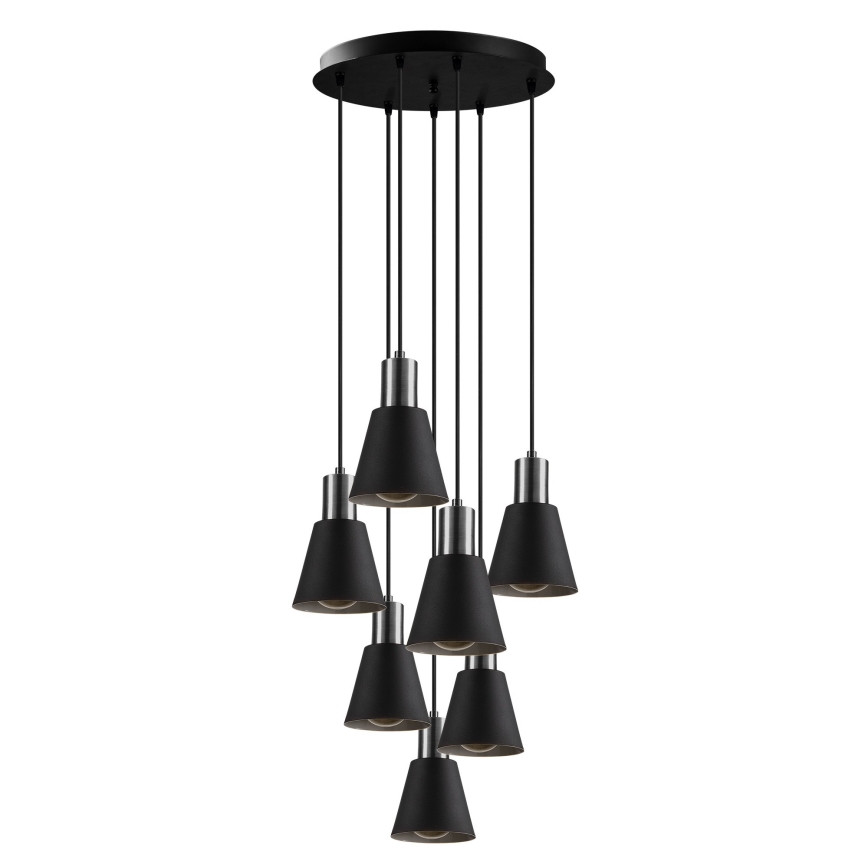 Suspension KEM 7xE27/40W/230V noir