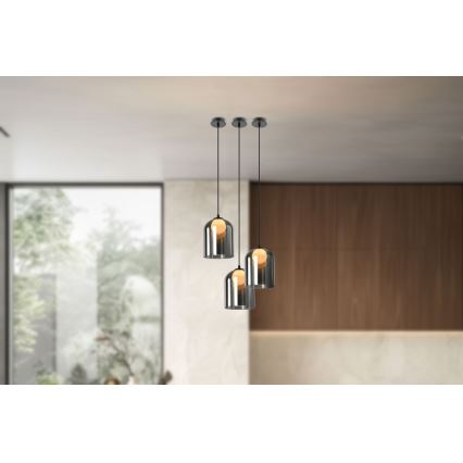 Suspension KLEA 1xG9/15W/230V noir fumé