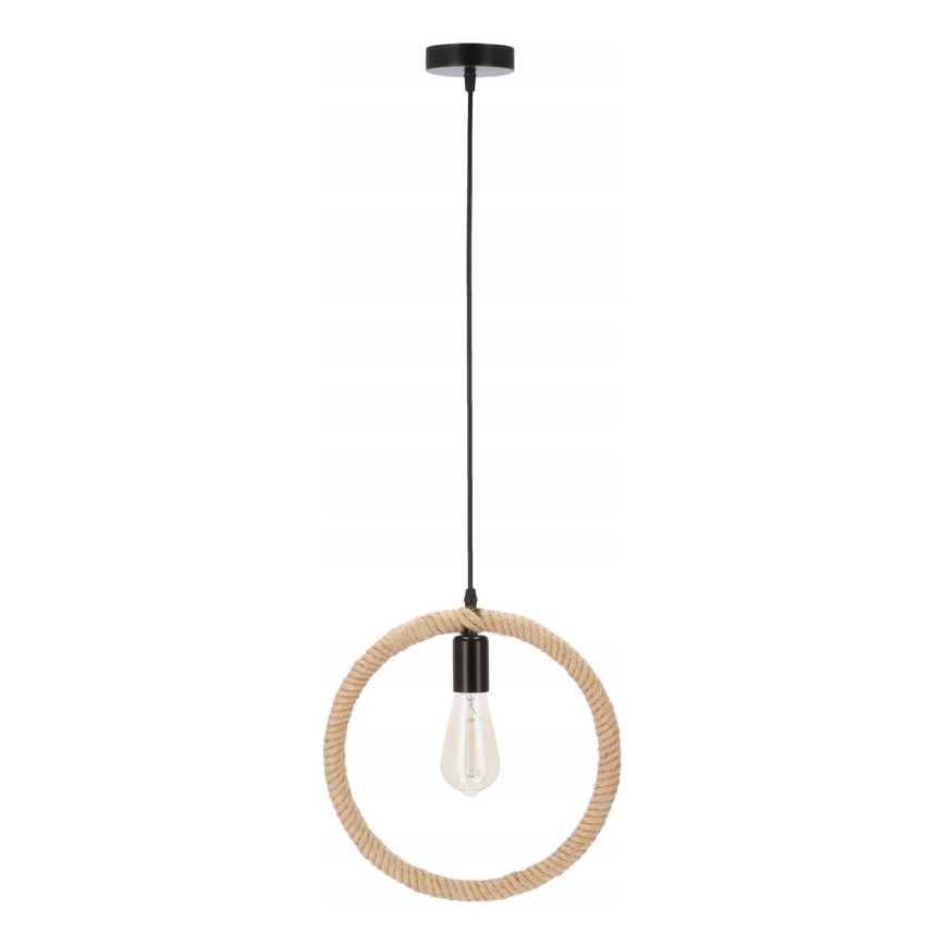 Suspension KOLO 1xE27/40W/230V beige/noir