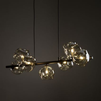 Suspension LAVA sur câble 7xG9/8W/230V bronze/beige fumé