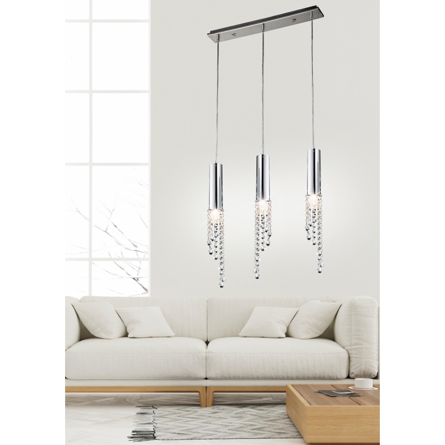 Suspension LED avec fil DUERO 3xLED/3W/230V