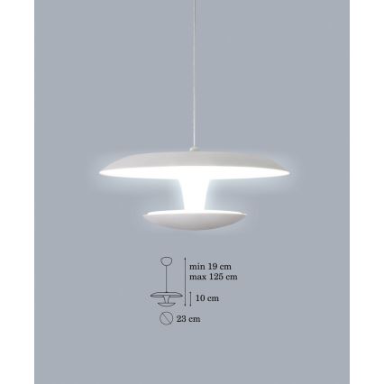Suspension LED avec fil FLY LED 1xLED/15W/230V