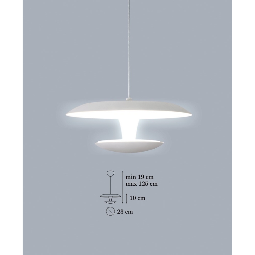 Suspension LED avec fil FLY LED 1xLED/15W/230V