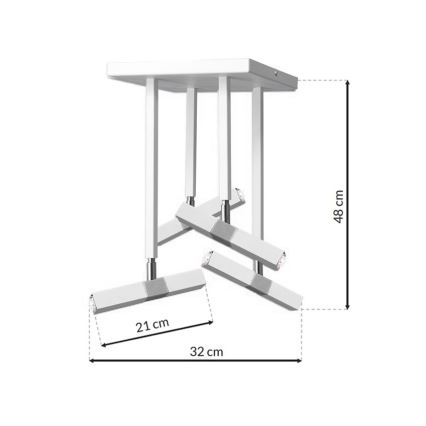 Suspension LED CASTRO 4xG9/7W/230V