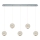 Suspension LED CREMONA 5xLED/5W/230V 3000K chromé mat