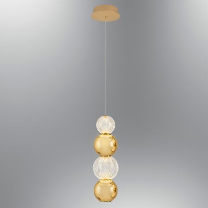 Suspension LED CREMONA LED/7W/230V 3000K doré