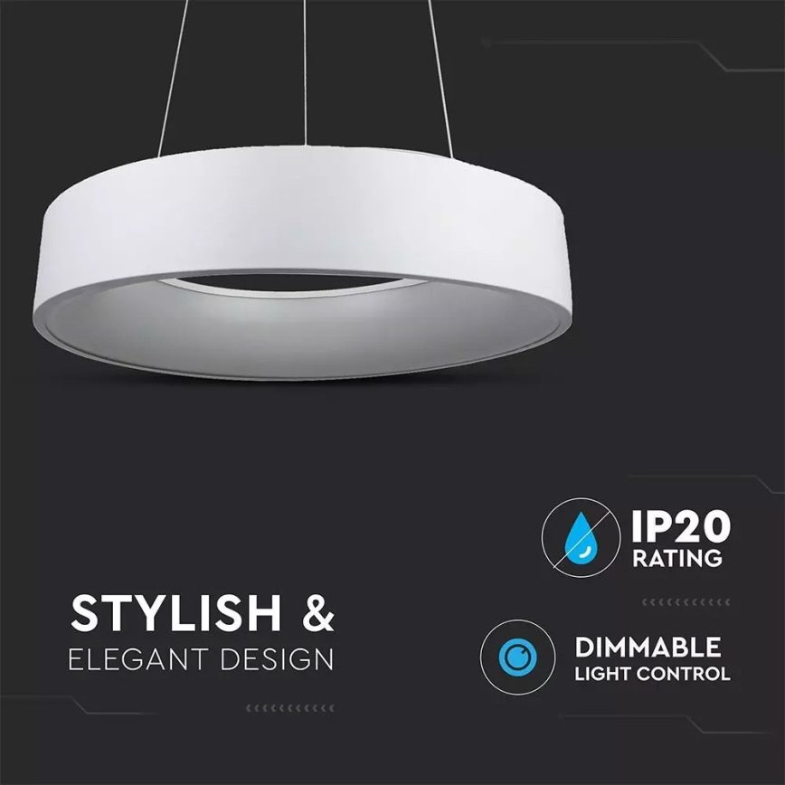 Suspension LED dimmable sur câble 20W/230V