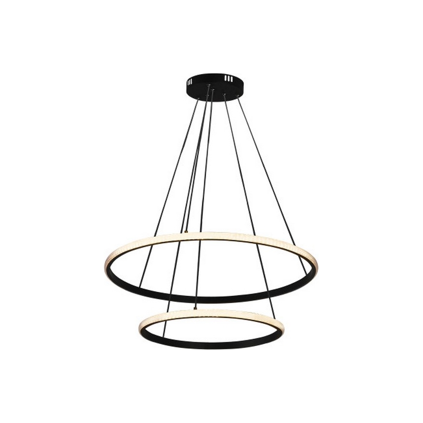 Lustre LED dimmable sur câble LED/55W/230V 3000-6500K Ø 60 cm + télécommande