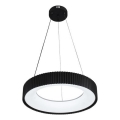 Suspension LED dimmable sur câble, 75 W / 230 V, 3000–6500 K, Ø 49 cm + télécommande