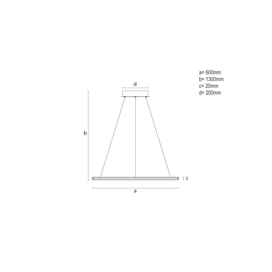Suspension LED dimmable sur câble LED/90W/230V 3000-6500K Ø 60 cm + télécommande